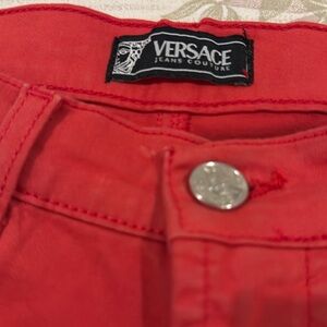 Versace jeans couture pants in red. Waist 29